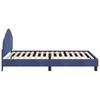 Children S Bed Frame with Headboard Police Blue 80 X 200 Cm Velvet