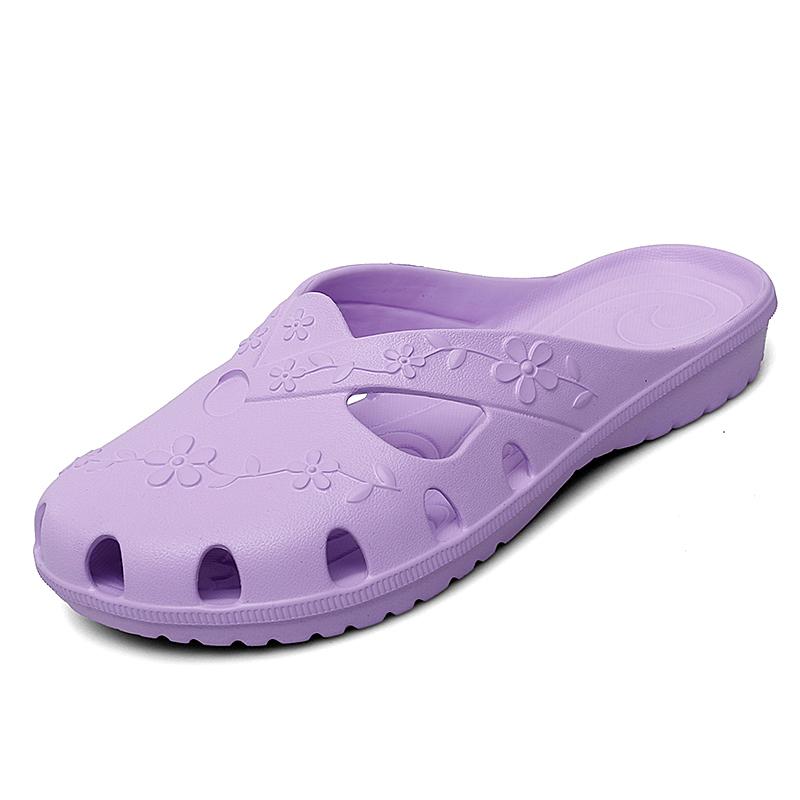 Women Slippers Summer Breathable Platform Beach Sandals Flip Flops Outdoor Non-slip Women Jelly Slippers Lazy Flat Shoes