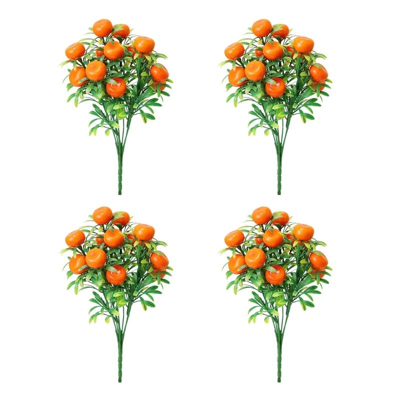 Realistic Plastic Foam Fruit Bouquets Indoor Decoration Flower Arrangement Centerpiece For Table Shelf Display