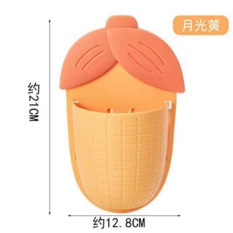 Corn Storage Rack, Bathroom Non-drilling Toothbrush Rack, Bathroom Suction Wall-mounted Storage Box, Comb Storage Cylinder