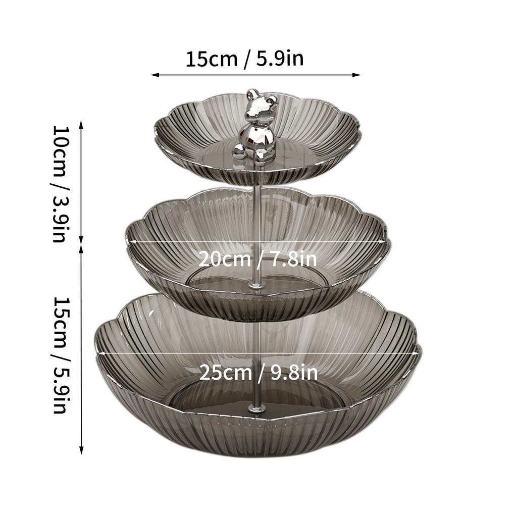 Dessert Cake Stand Valentines Day Ramadan Table Decoration Fruit Tray Holder Multilayer Display Stand Snack Candy Plate