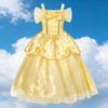 Belle Rochie Girls Fairy Princess Dress Yellow A-Line 9-10 Years 140cm Party Dance Costume