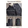Hengyuanxiang Men's Wool Blend Double-Breasted Business Suit