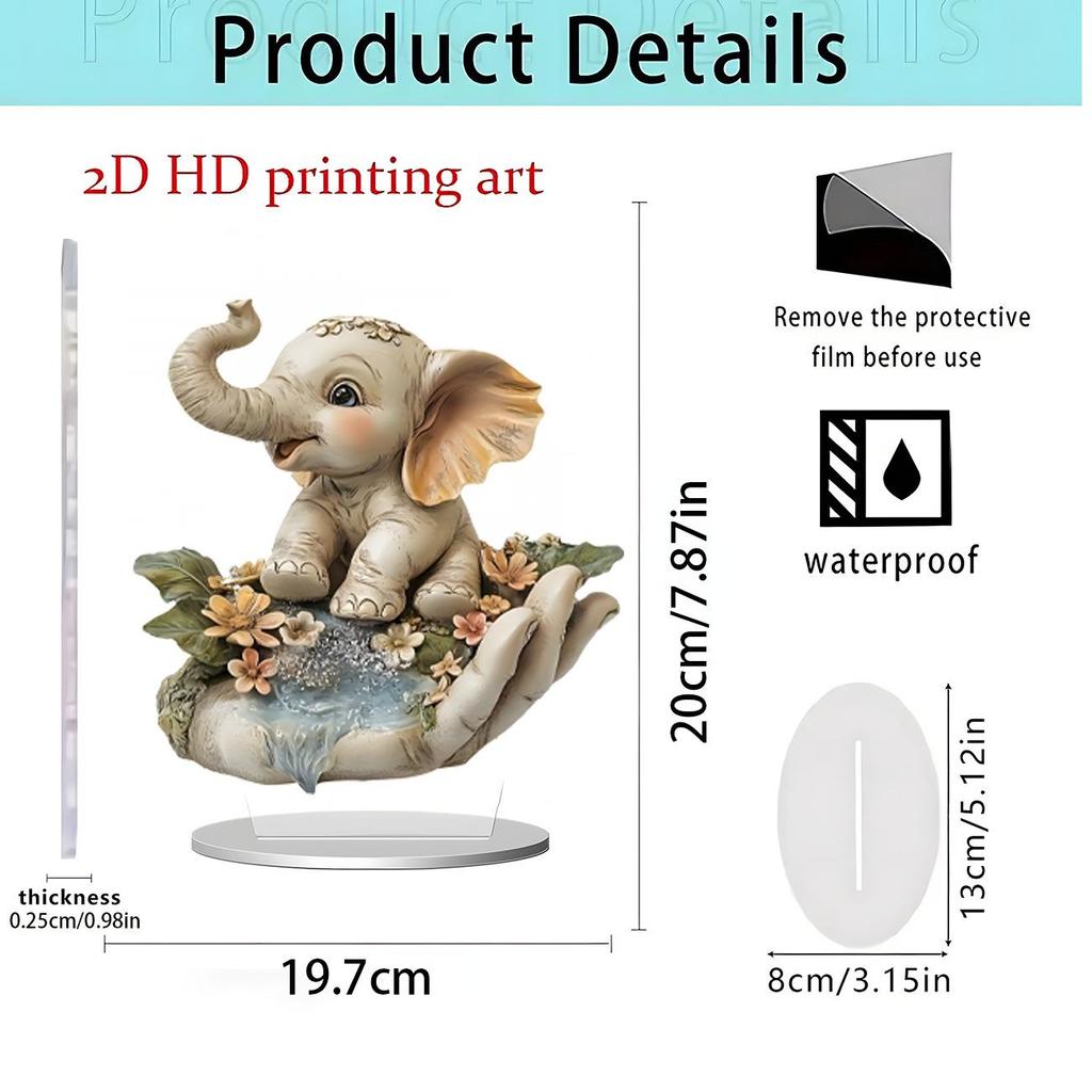 Purple Dragon & Butterfly Girl Acrylic Ornament - Home & Office Decoration