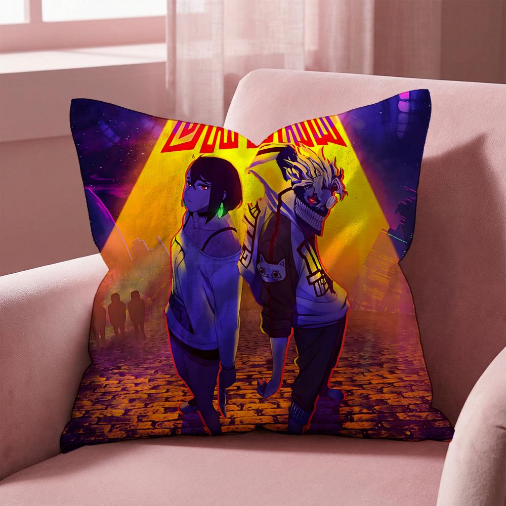 Anime D-Dandadan Cushion Cover Multi-Scene Pillow Cover for Home & Car - Reversible, Soft & Durable for Daily Use