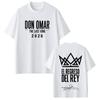 Rap-Sänger Don Omar The Last King Tour Aufgedruckt Unisex und Unisex Modisches Atmungsaktives Kurzarm Baumwolle Lässiges Lockeres T-Shirt