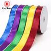 and Retail 30 mm 100% Polyester Satin Ribbon Stocked Customized Ribbons With Logo  for Wrapping Ribbon