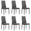 Day and Night - Day and Night Dining Chairs 6 Units of Light Gray Fabric