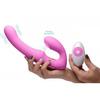 Strap U U-Pulse Silicone Vibrating Strapless Strap-On - Pink