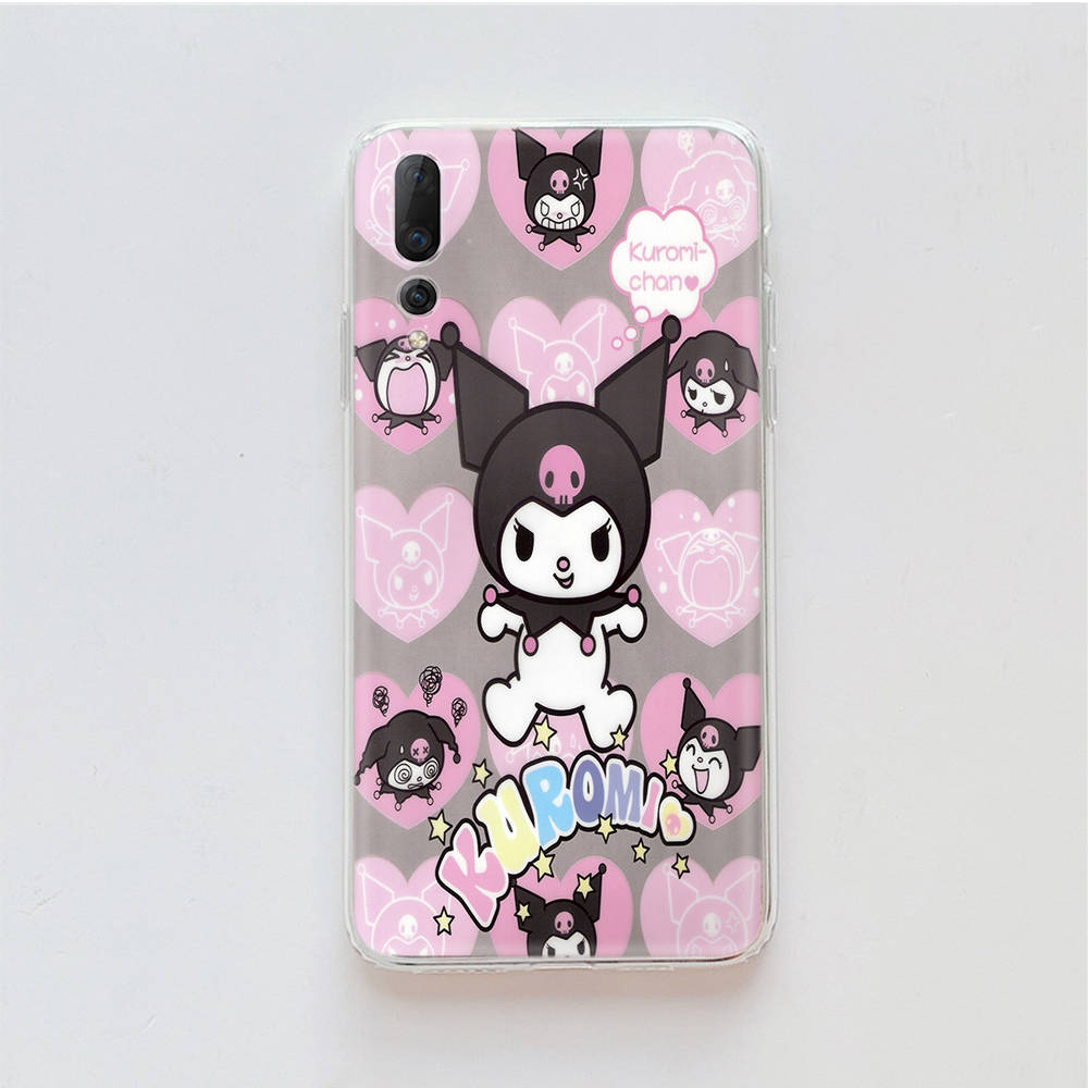 Transparent Case for Samsung A04 A14 A23 M33 M53 Realme 10 9 C35 C55 VIVO X80 Infinix Hot 30 Note 11 Tecno Spark 8P Pro L-15 Kuromi