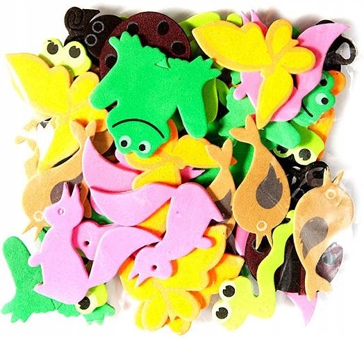 Foam Stickers Animals 4 40 Pcs