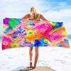 Oil Paintings Super Soft Plush Beach Bath Pool Towel Pool Towel Oversized Lightweight Sand Free Quick Dry Plush Beach Towel