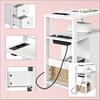 Narrow Sofa Table, Side Table with Socket, Side Table (1 Pcs Side Table)
