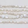 1String, Baroque Pearls, White Natural Regenerated Pearl Beads, 9-10 Mm, for DIY Necklace Bracelet Accessories, Jewelry Making, 36cm