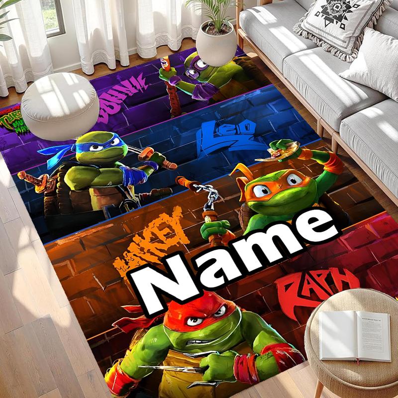 Custom Name Personalized Gamer Print Carpet, Versatile Home Decor Rug, for Playroom, Apartment, Balcony, Entryway, Hallway Gift