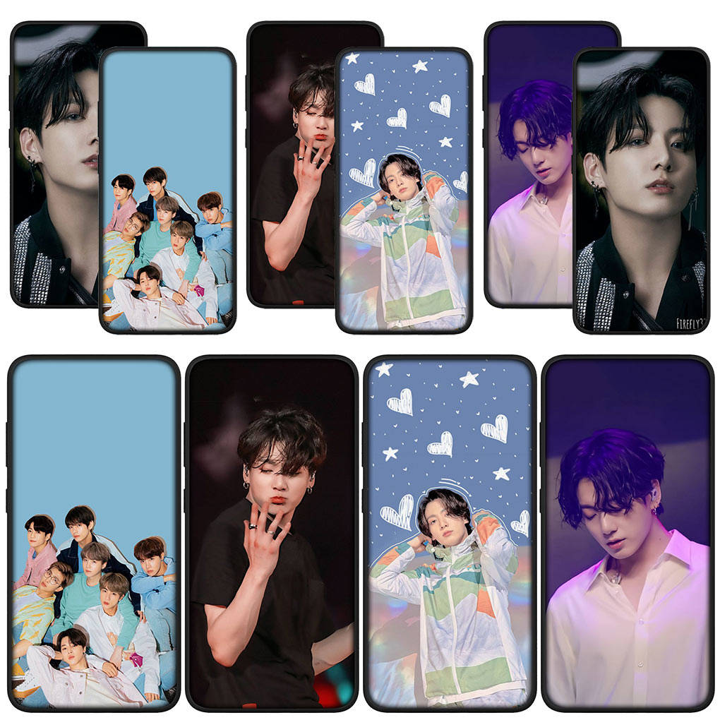 

для Samsung Galaxy S24 S23 iPhone 16 15 14 Plus X Xiaomi Redmi Note 13 12 11 Pro Max 8 XR Huawei OPPO чехол для телефона Jeon Jung Kook корейский чехол Jeonkook for Huawei Y6 2019 болюс