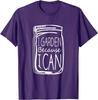 I Garden Because I Can Mason Jar Graphic Print Cotton Short Sleeve Tshirt Daily Wear
