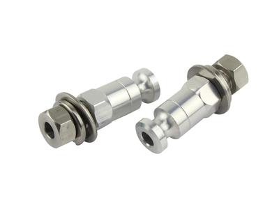 POSH 010102-03 Motorcycle Supplies, Aluminum Turn Signal Stay, Long Bolt, M10mm, Silver