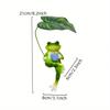 Creative Frog Figurine with Umbrella & Coffee Cup - Ideal for Office, Garden, or Courtyard Decor