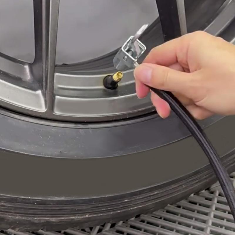 Starke Silikon-Luftspannfutter-Ventile Adapter Schnellanschluss an Reifen Daumendruck Luftdüse Für effizientes Aufpumpwerkzeug