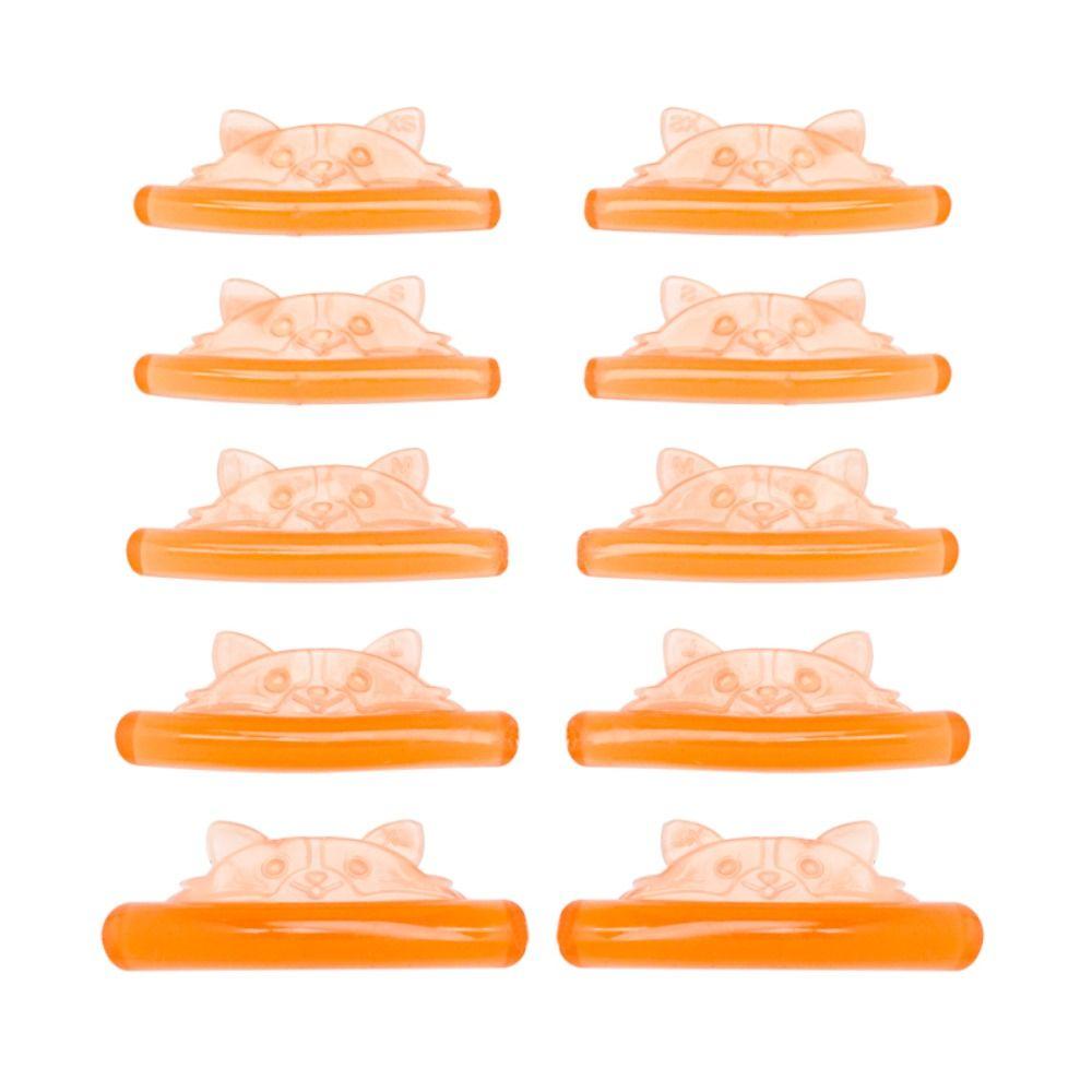 5 Pairs Applicator Tools Cat Shape Lash Lift Perm Pad Eyelashes Perming Curler Rods for Eyelashes оранжевый