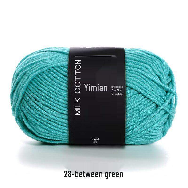 4-Ply Yimian Medium-Fine Milk Cotton Baby Yarn for Hand-Knitted DIY Projects