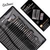 25-Piece Wooden Oil Painting Brush Set - Art Studio Paintbrush Collection