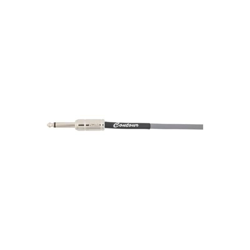 Fender ContourTM Instrument Cable, Inca Silver, 10" (3.05m) - Guitar & Bass Cable