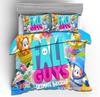 3D Digital Printing Three-Piece Set Jelly Bean Man Four-Piece Set Quilt Sheet Pillowcase
