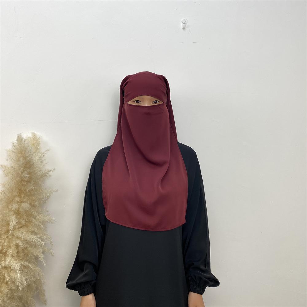 Women Fashion High Quality Hijabs Girl Muslim Ethnic Scarves Shawls Adjustable Nylon Headscarf Turkish Daily