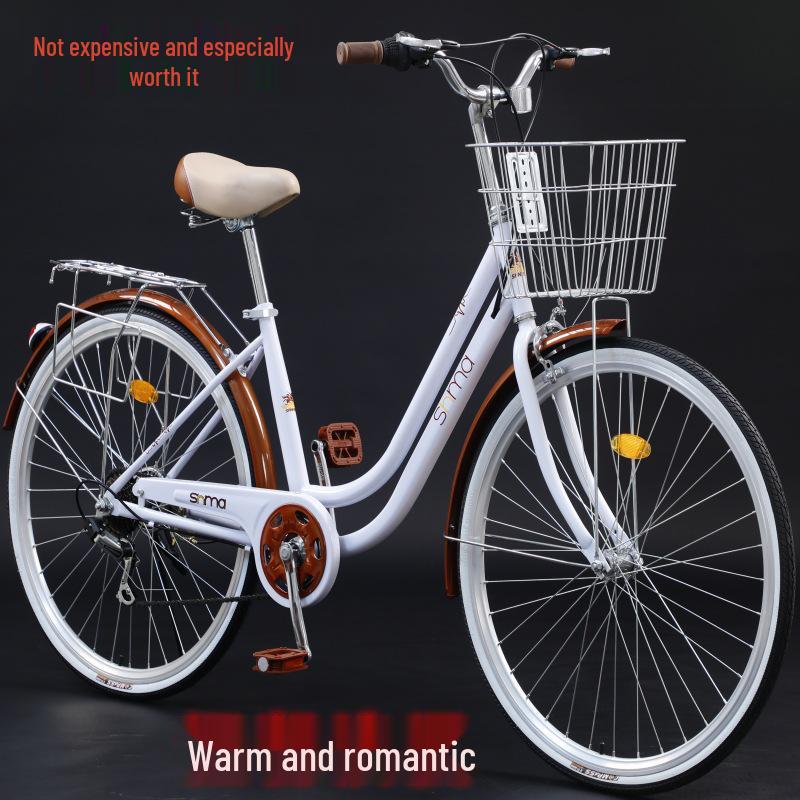 Sanhe Horse 24/26-inch Unisex Commuting & Shopping Bike with Variable Speed and Lightweight Design