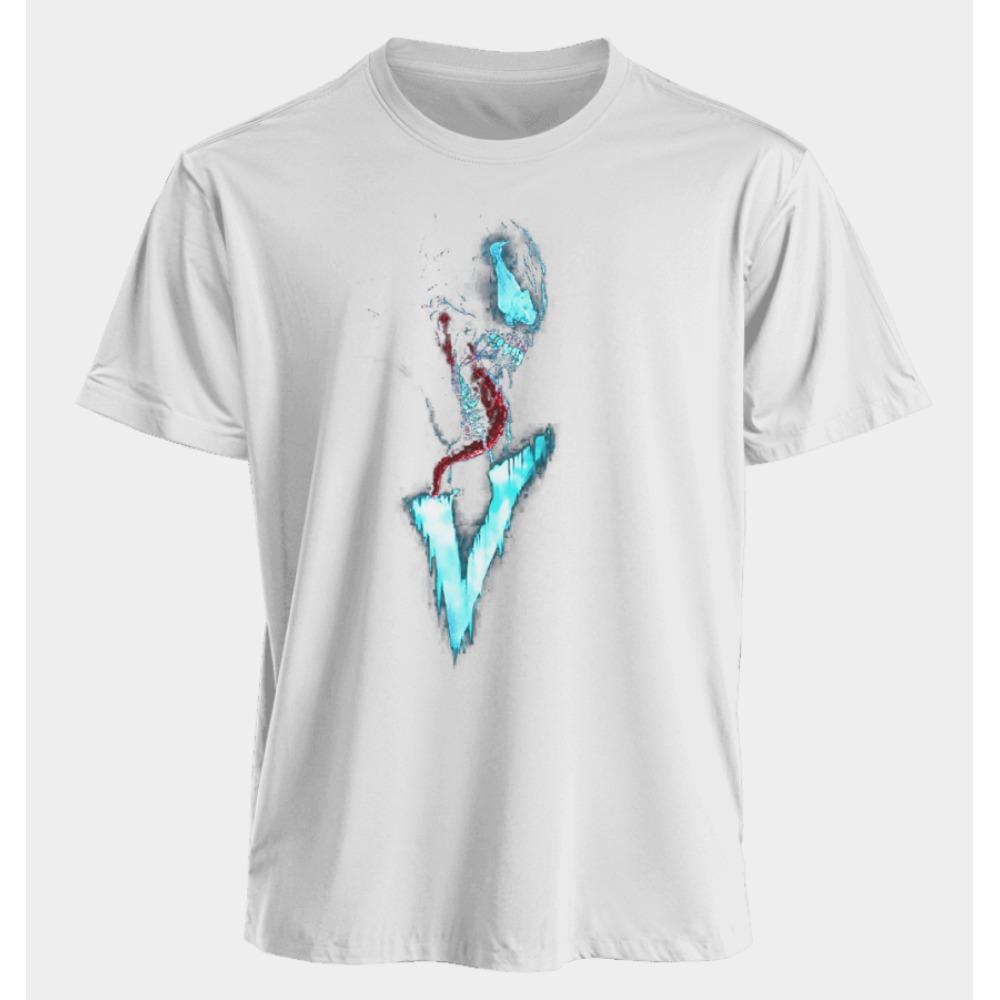 Men's and Women's T-shirts Venom Summer American Spring and Autumn Casual Sports Harajuku Fashion Printed Short Sleeves