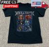 Megadeth T-Shirt – Vic Rattlehead Collage, Unisex Schwarzes T-Shirt, Größe S-5XL