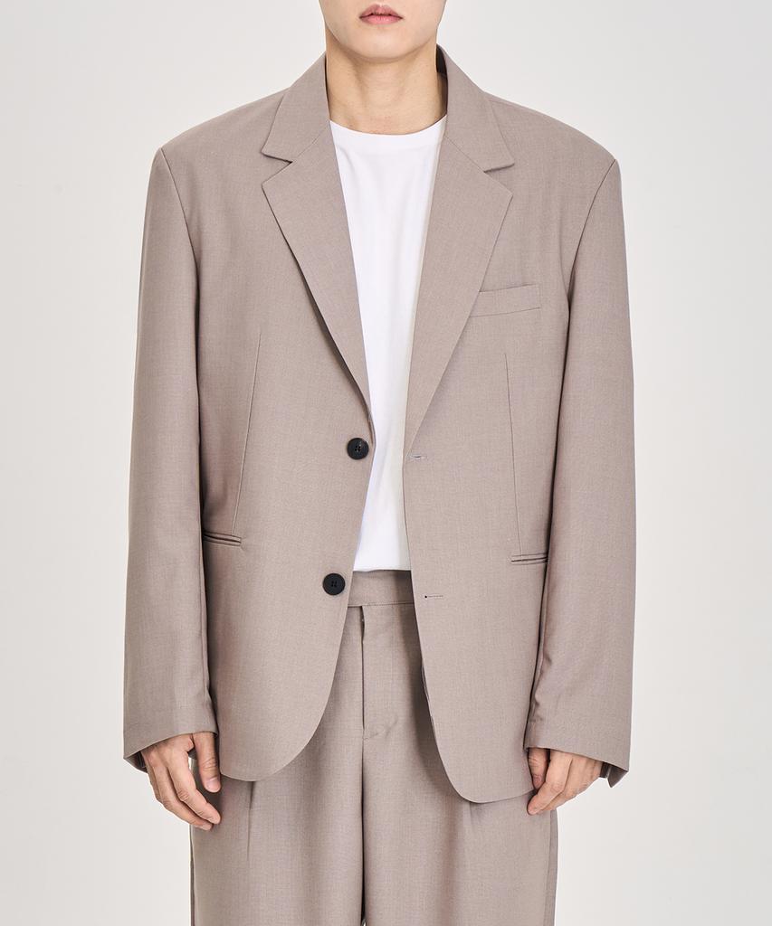 Prairie Airflow Loose Fit Blazer (Beige)