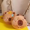 Money Bag Capybara Coin Purse Wallet Zipper Capibara Earphone Case Capybara Plush Purse Bag  Travel