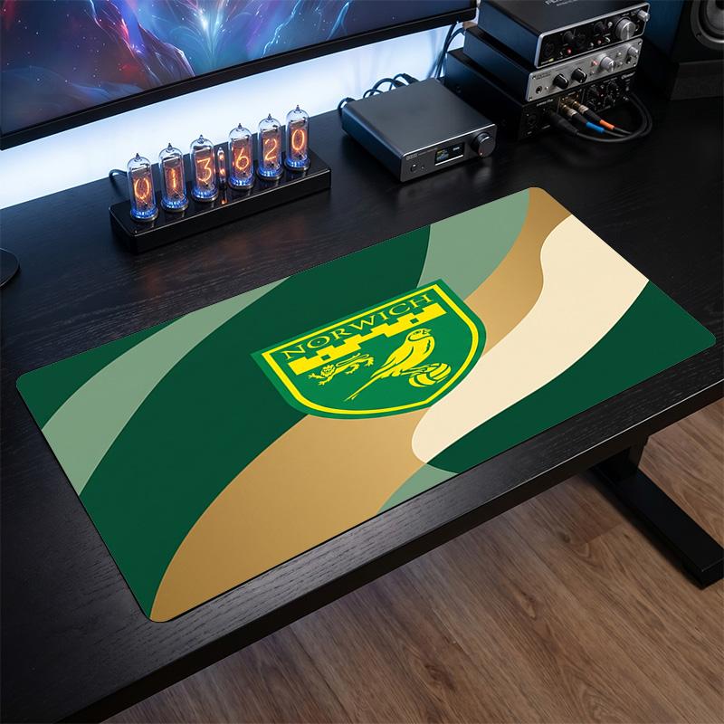 Norwich City Football Print Large Mouse Pad, Anti-Slip Extended Gaming Desk Mat for Office Home