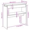 Konsole für den Eingangsbereich, Beistelltisch für das Wohnzimmer, Aufbewahrungstisch im Eingangsbereich, 80x30x80 cm