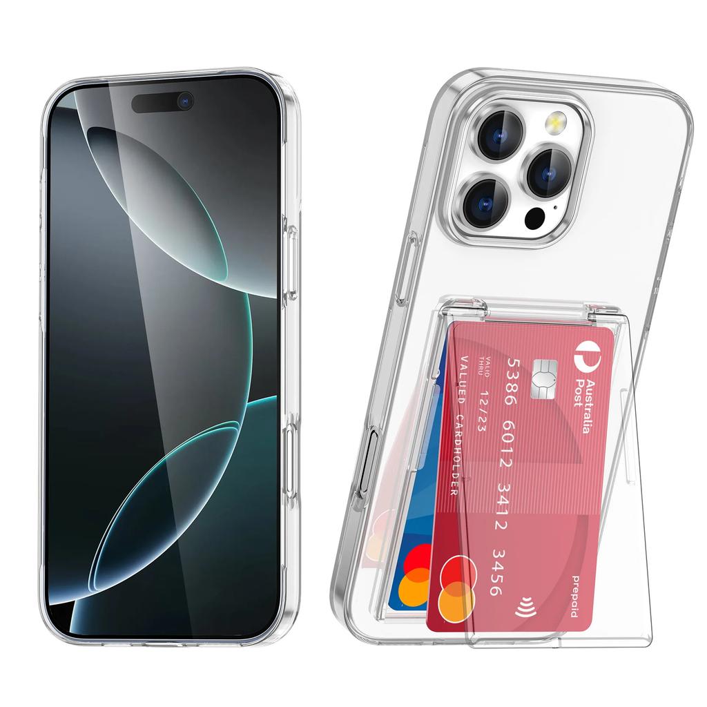 Wallet with Card Holder Kickstand Phone Case for For IPhone 16 Plus 15 14 13 12 Pro Max Shockproof Protective Anti-fall Cover