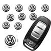 Lmn1 ·10Pcs Black 3D Car Styling Remote Control Key GTI Logo Small Sticker for VW Jetta Golf Beetle CC EOS R32 MK4 Golf 4 Motion MTM