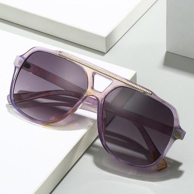 Retro Aviator Sunglasses: Japanese Minimalist Men's Non-Prescription Glasses with Anti-Blue Light & UV Protection