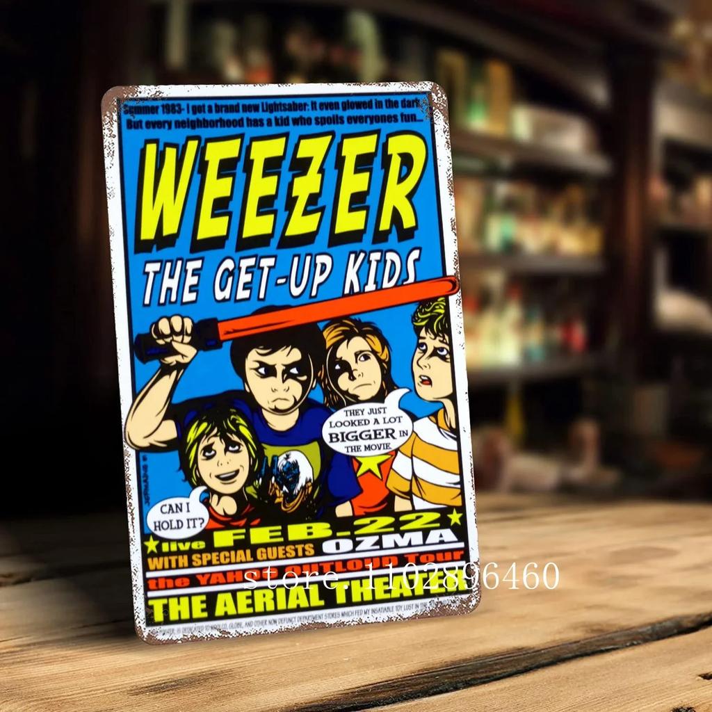 weezer Metal Plaques & Signs wall decor Vintage Tin Signs Captain Metal Poster Decor for Bar Pub Club Wall Decoration