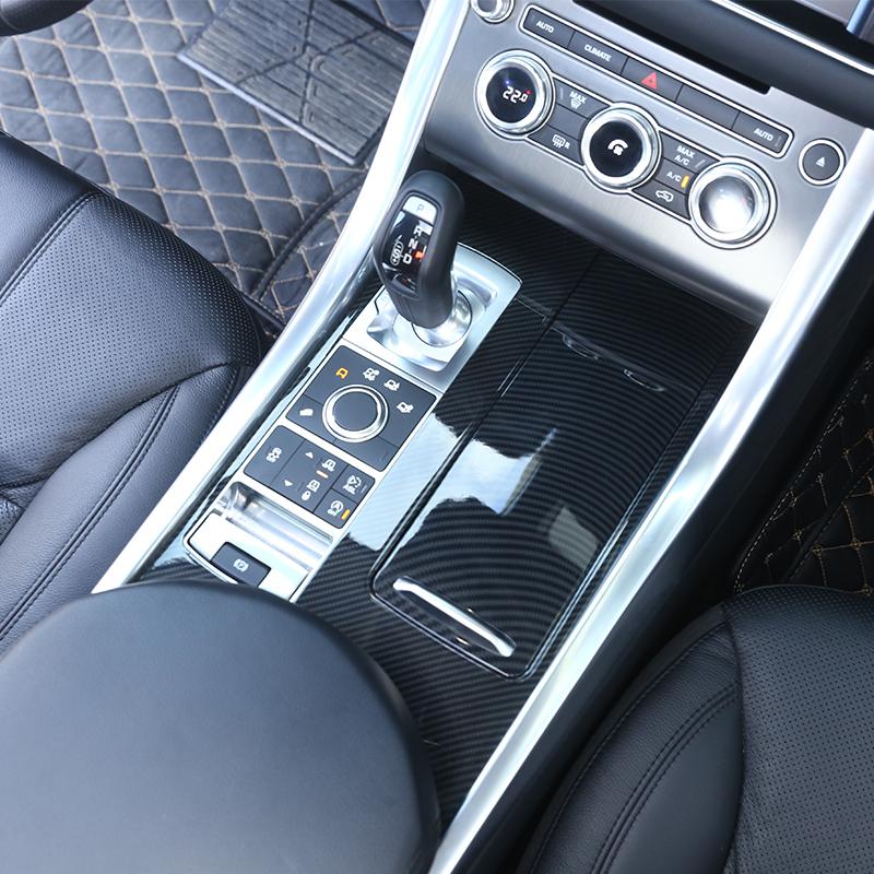For Land Rover Range Rover Sport 2014-2017 ABS Carbon Fiber Car Center Control Panel Cover Decoration Sticker Car Accessories