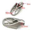 1Pair Motorcycle Bike Off-road 304 Stainless Steel Foot Peg Forefoot Pedals 8MM
