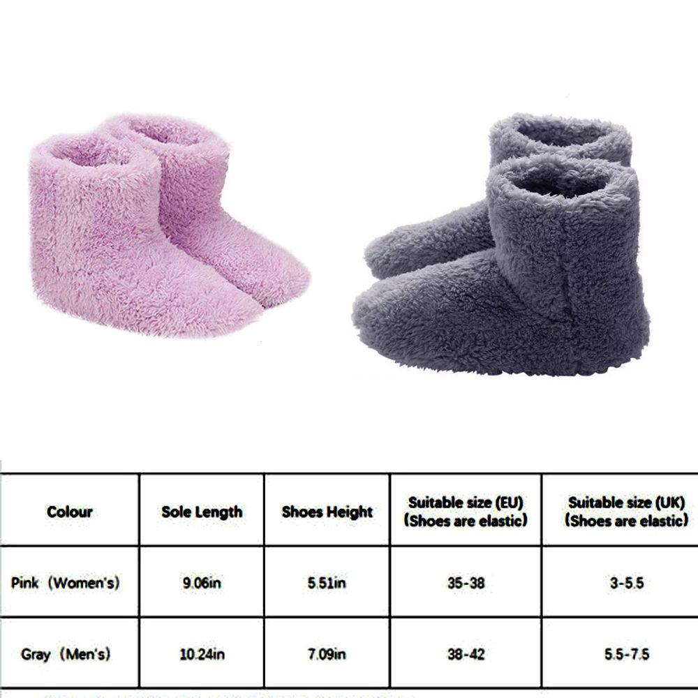 Charging Plush Comfortable Electric Heated Shoes Warm Foot Foot Warmer Shoes Winter Warming Slipper