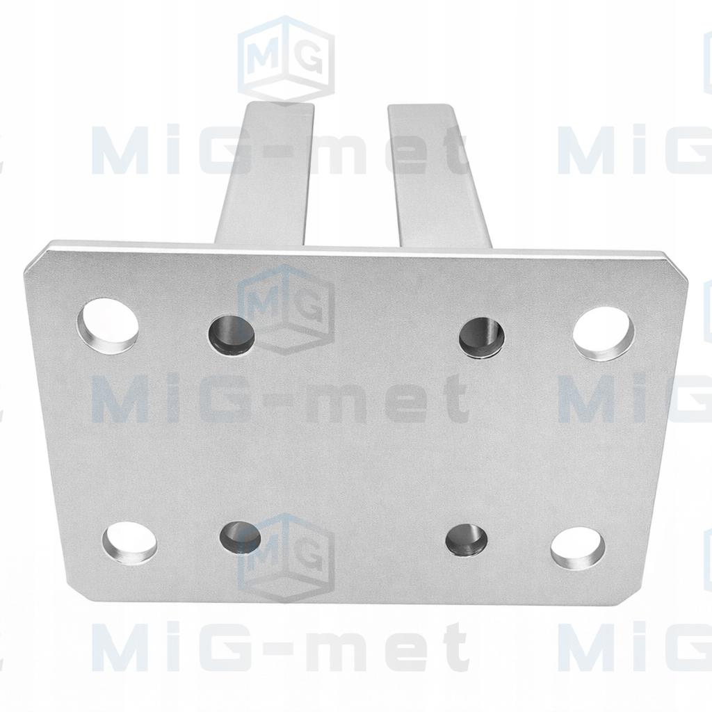 Base Foot 80X80Mm For Gate Posts, Wickets, Panel Fences 74X74Mm