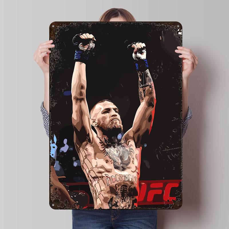 McGregor Tinplate Poster Customized Wall Art Vintage Metal Signs Retro Tin Plaque for Room Accessories Modern Home Decoration