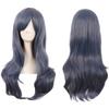 Long Curly Cosplay Wig for Women - 70cm, Gold/Pink/Blue, Realistic Full Wig with Headband