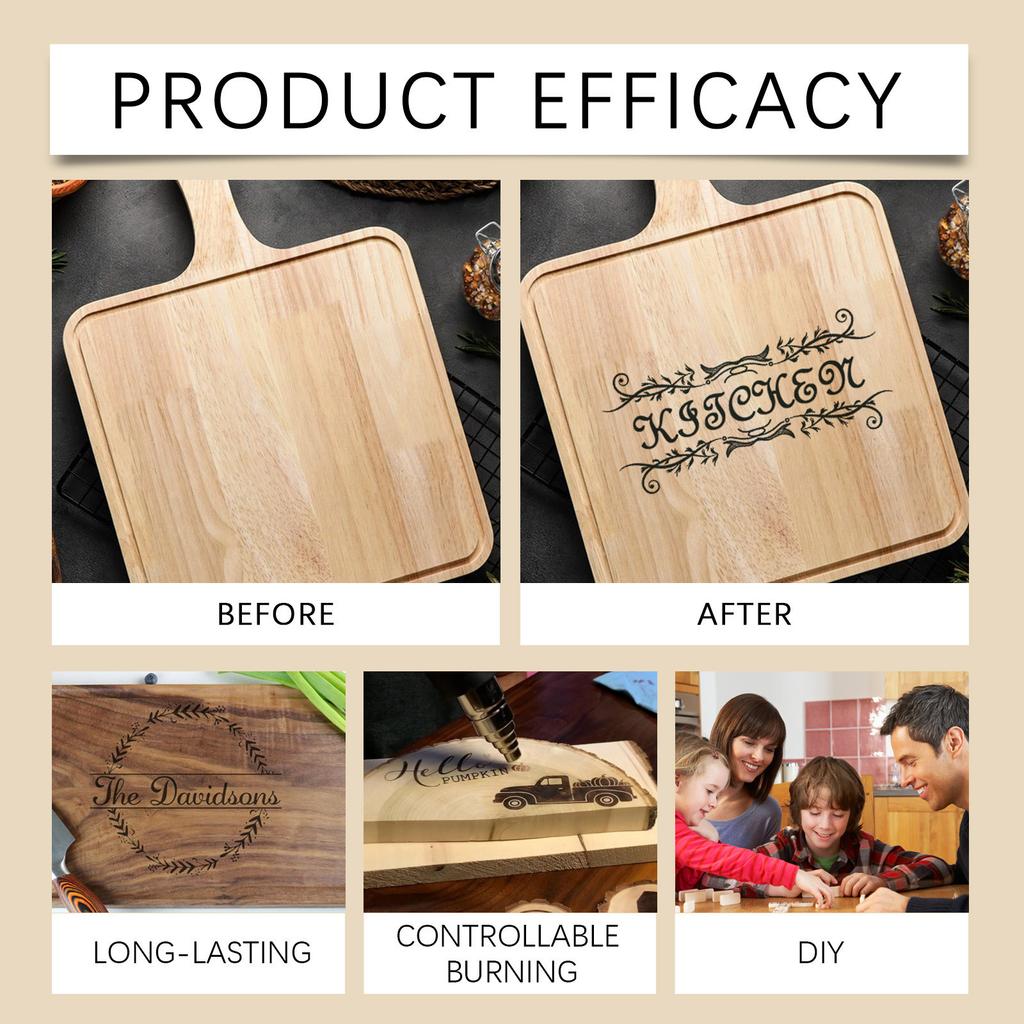 Wood Burn Marking Pen, Wooden , Leather Handmade DIY Design, Burning Burn Brush 4ml