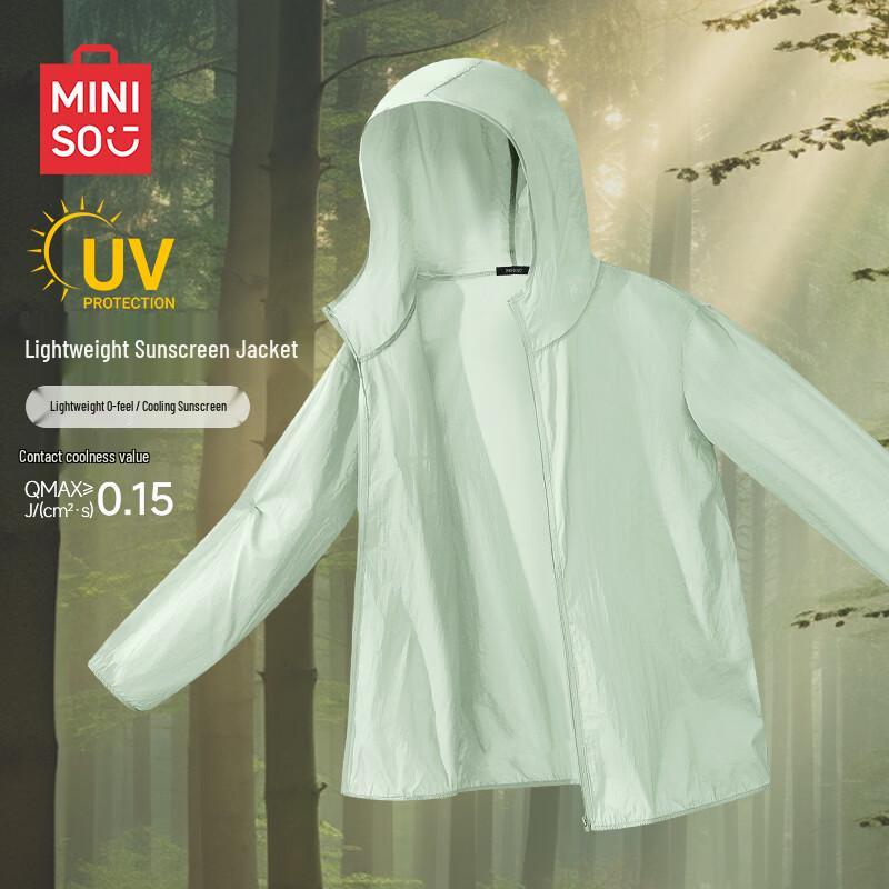 MINISO Men s Breathable Lightweight Sun Protection Hooded Jacket 3XL