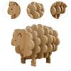 Sheep Shaped Wood Coasters Tea Mug Place Mats Heat Resistant Multipurpose Gift Drink